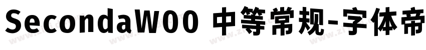 SecondaW00 中等常规字体转换